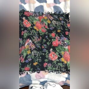 Floral scarf or head wrap